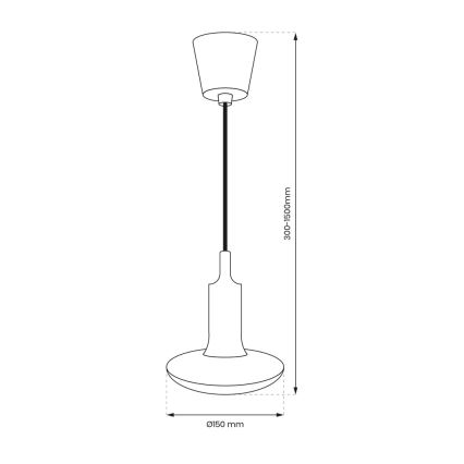 Lampadina LED E27/15W/230V 6000K + power cavo