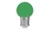 Lampadina LED E27/1W/230V verde 5500-6500K