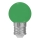 Lampadina LED E27/1W/230V verde 5500-6500K