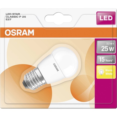 Lampadina LED E27/3W/230V 2700K - Osram