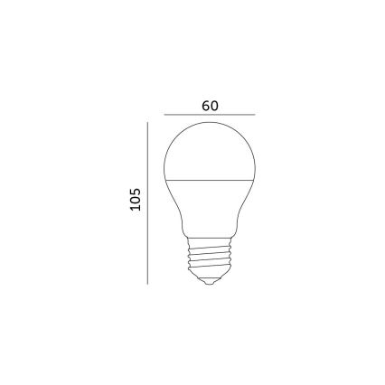 Lampadina LED E27/8,5W/230V 4000K