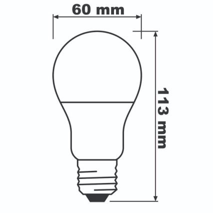 Lampadina LED ECO E27/8,5W/230V 2700K 806lm