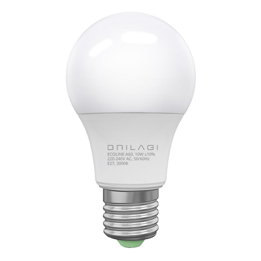 Lampadina LED ECOLINE A60 E27/10W/230V 3000K CRI 92 - Brilagi