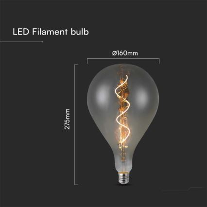 Lampadina LED FILAMENT A160 E27/4W/230V 2700K