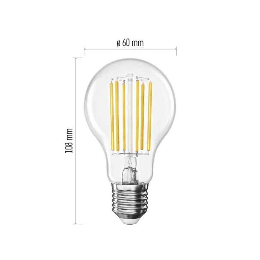 Lampadina LED FILAMENT A60 E27/7,2W/230V 4000K Classe energetica A