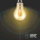 Lampadina LED FILAMENT AMBER A67 E27/10W/230V 2200K