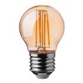 Lampadina LED FILAMENT AMBER G45 E27/4W/230V 2200K