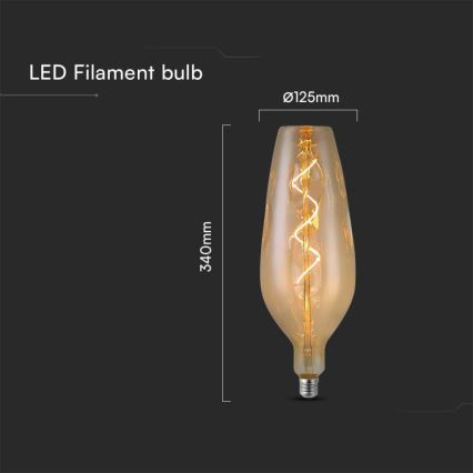 Lampadina LED FILAMENT B125 E27/4W/230V 2700K