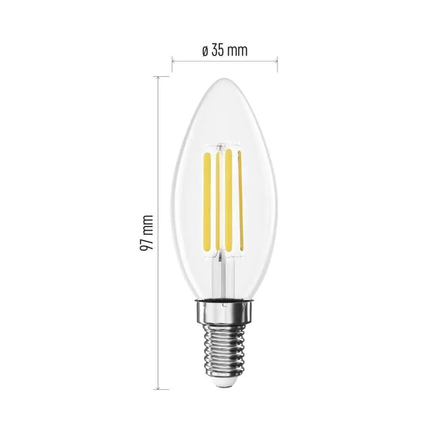 Lampadina LED FILAMENT E14/3,8W/230V 2700K Classe energetica A