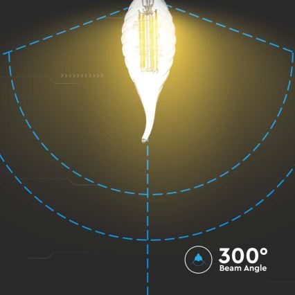 Lampadina LED FILAMENT E14/4W/230V 3000K