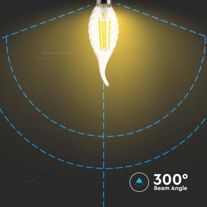 Lampadina LED FILAMENT E14/4W/230V 4000K