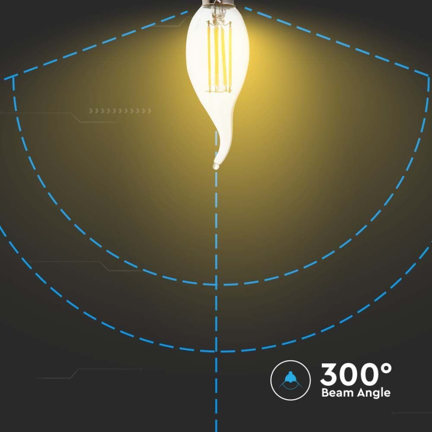 Lampadina LED FILAMENT E14/4W/230V 6500K
