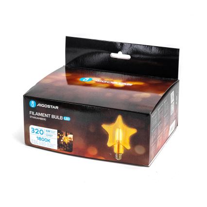 Lampadina LED FILAMENT E27/4W/230V 1800K stella - Aigostar