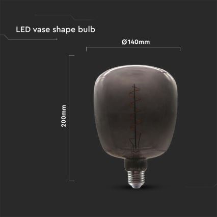 Lampadina LED FILAMENT E27/4W/230V nero