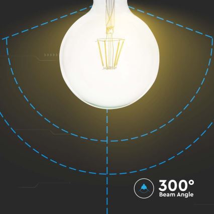 Lampadina LED FILAMENT G125 E27/10W/230V 3000K