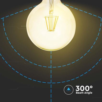 Lampadina LED FILAMENT G125 E27/12W/230V 2200K