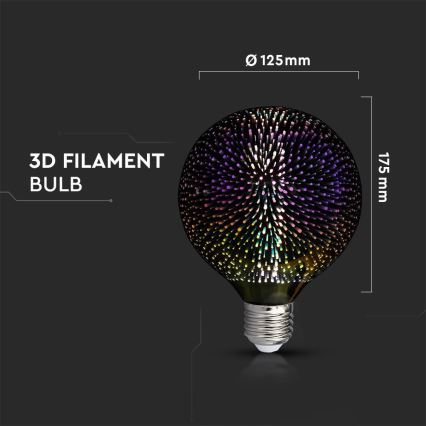 Lampadina LED FILAMENT G125 E27/4W/230V 3000K