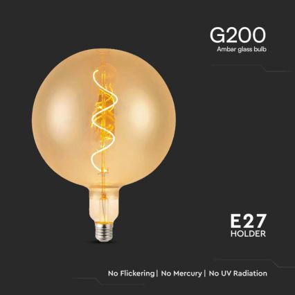 Lampadina LED FILAMENT G200 E27/4W/230V 2700K