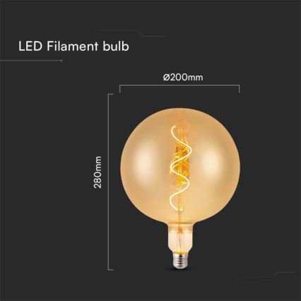 Lampadina LED FILAMENT G200 E27/4W/230V 2700K