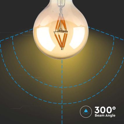 Lampadina LED FILAMENT G80 E27/4W/230V 2200K