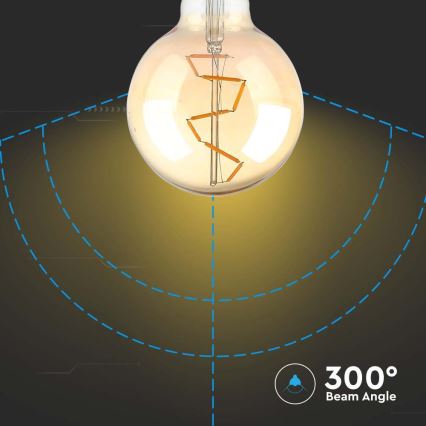 Lampadina LED FILAMENT G95 E27/4W/230V 2200K