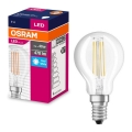 Lampadina LED FILAMENT P40 E14/4W/230V 4000K - Osram