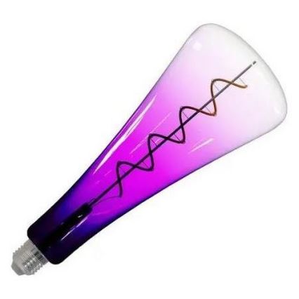 Lampadina LED FILAMENT SHAPE T110 E27/5W/230V 1800K viola