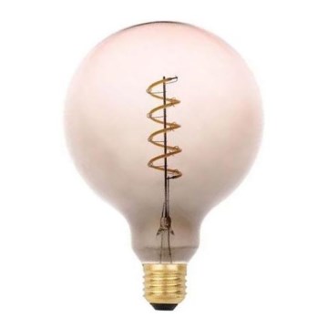 Lampadina LED FILAMENT SPIRAL G125 E27/4W/230V 2000K grigio/rosa