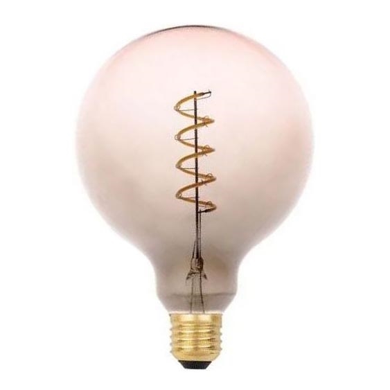 Lampadina LED FILAMENT SPIRAL G125 E27/4W/230V 2000K grigio/rosa