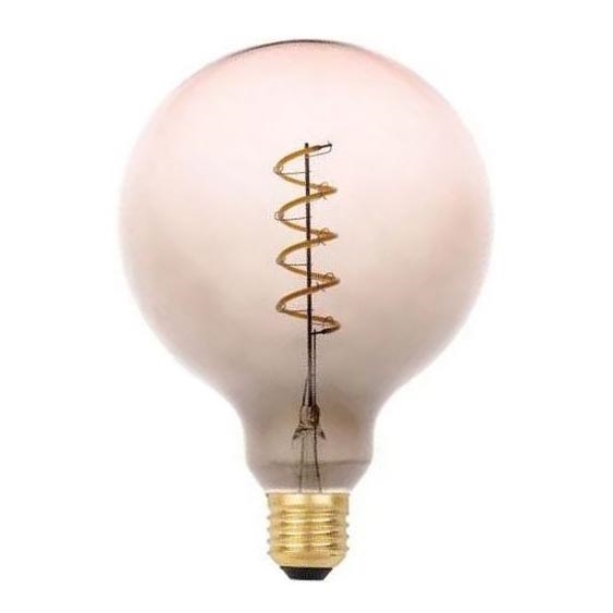 Lampadina LED FILAMENT SPIRAL G125 E27/4W/230V 2000K grigio/rosa