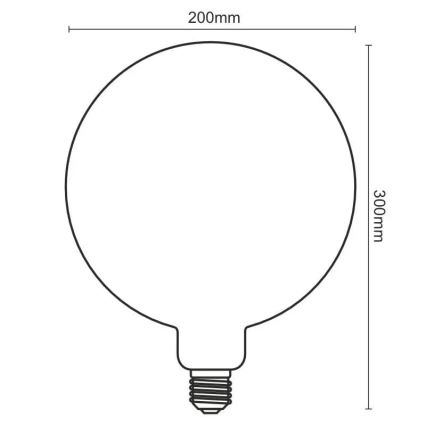 Lampadina LED FILAMENT SPIRAL VINTAGE G200 E27/4W/230V 2000K