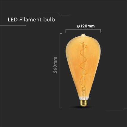 Lampadina LED FILAMENT ST120 E27/4W/230V 2700K