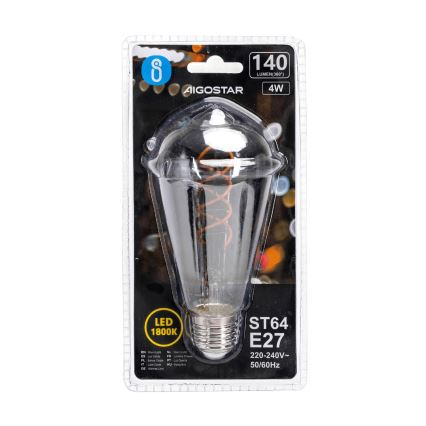 Lampadina LED FILAMENT ST64 E27/4W/230V 1800K - Aigostar