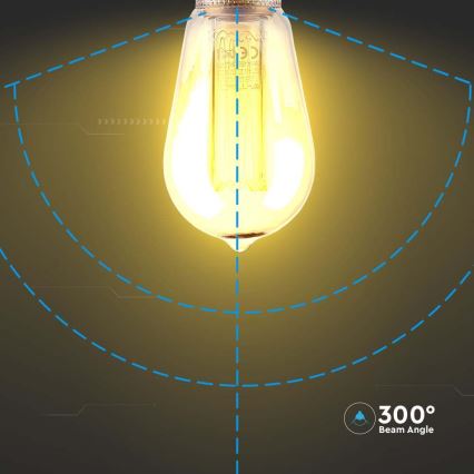 Lampadina LED FILAMENT ST64 E27/4W/230V 1800K Art Edition