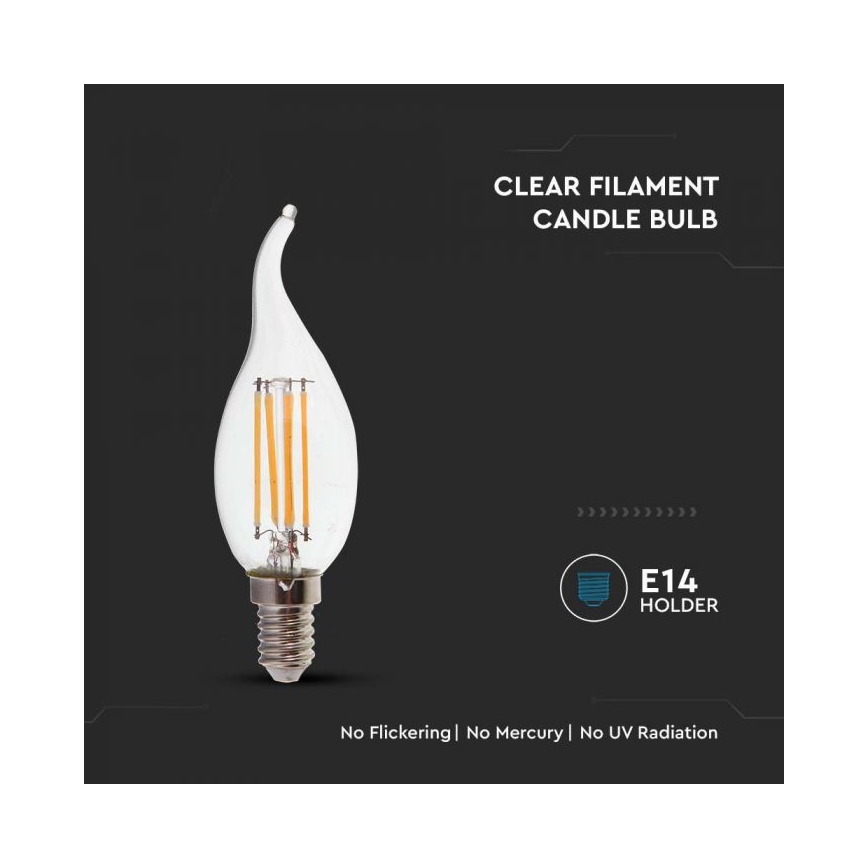 Lampadina LED Filamento E14/4W/230V 4000K