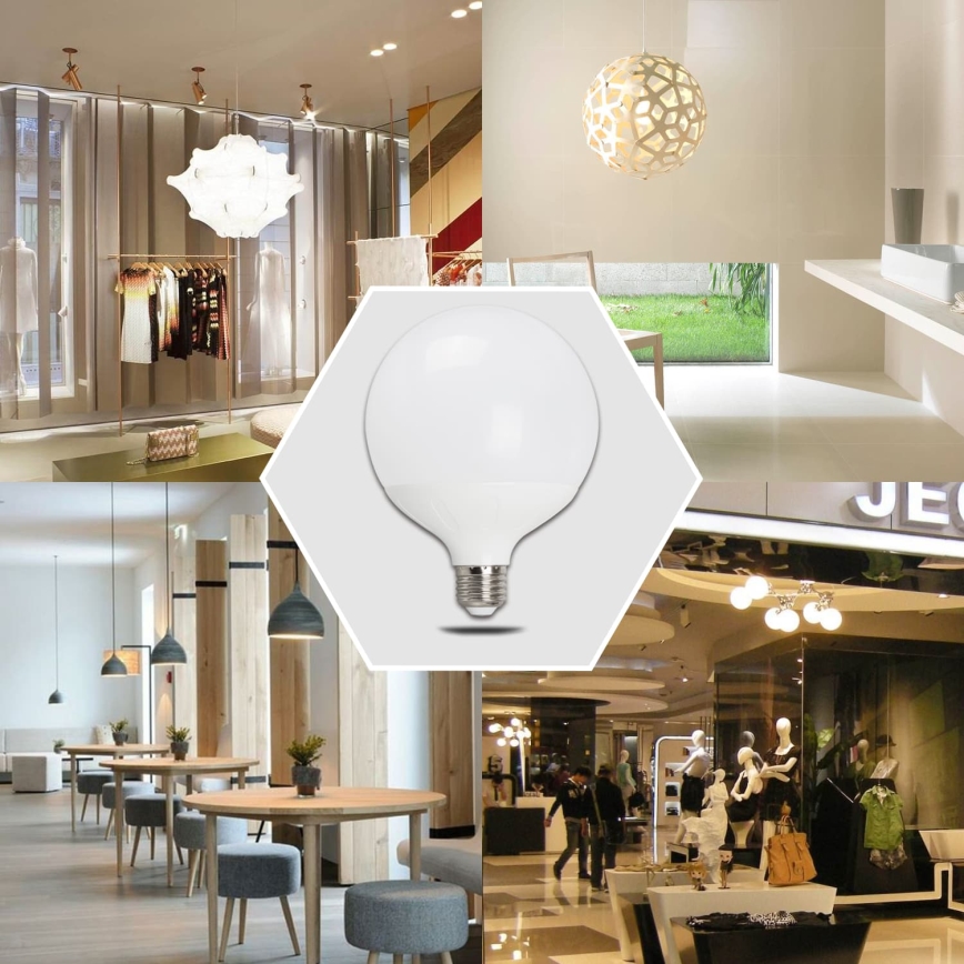 Lampadina LED G120 E27/18W/230V 3000K - Aigostar