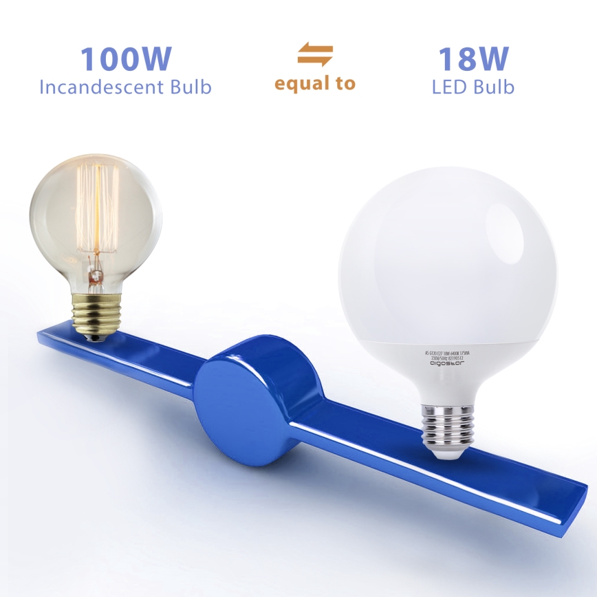 Lampadina LED G120 E27/18W/230V 6500K - Aigostar