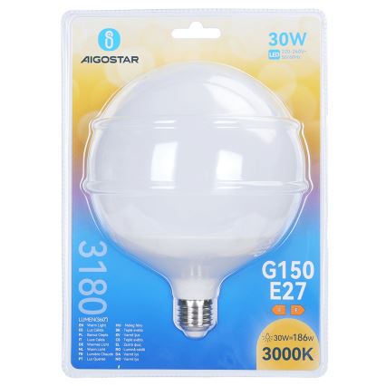 Lampadina LED G150 E27/30W/230V 3000K - Aigostar