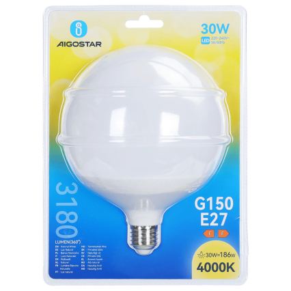 Lampadina LED G150 E27/30W/230V 4000K - Aigostar