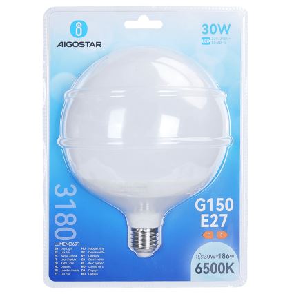 Lampadina LED G150 E27/30W/230V 6500K - Aigostar