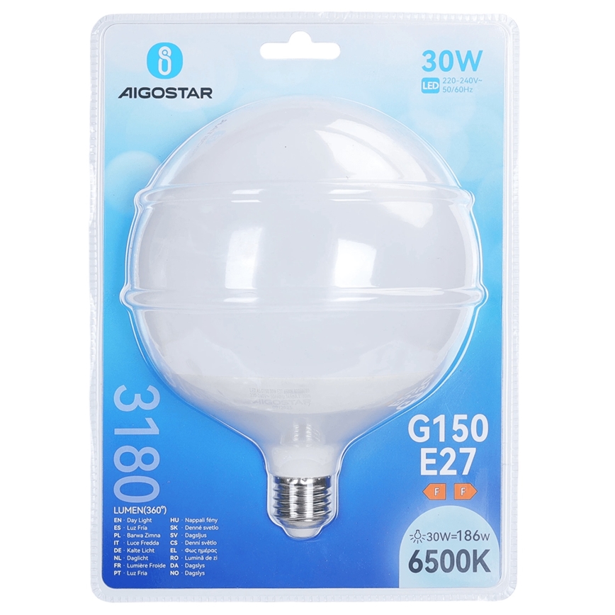 Lampadina LED G150 E27/30W/230V 6500K - Aigostar
