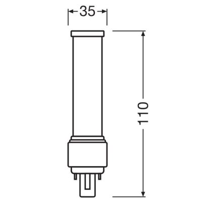 Lampadina LED G24d-1/5W/230V 3000K - Osram