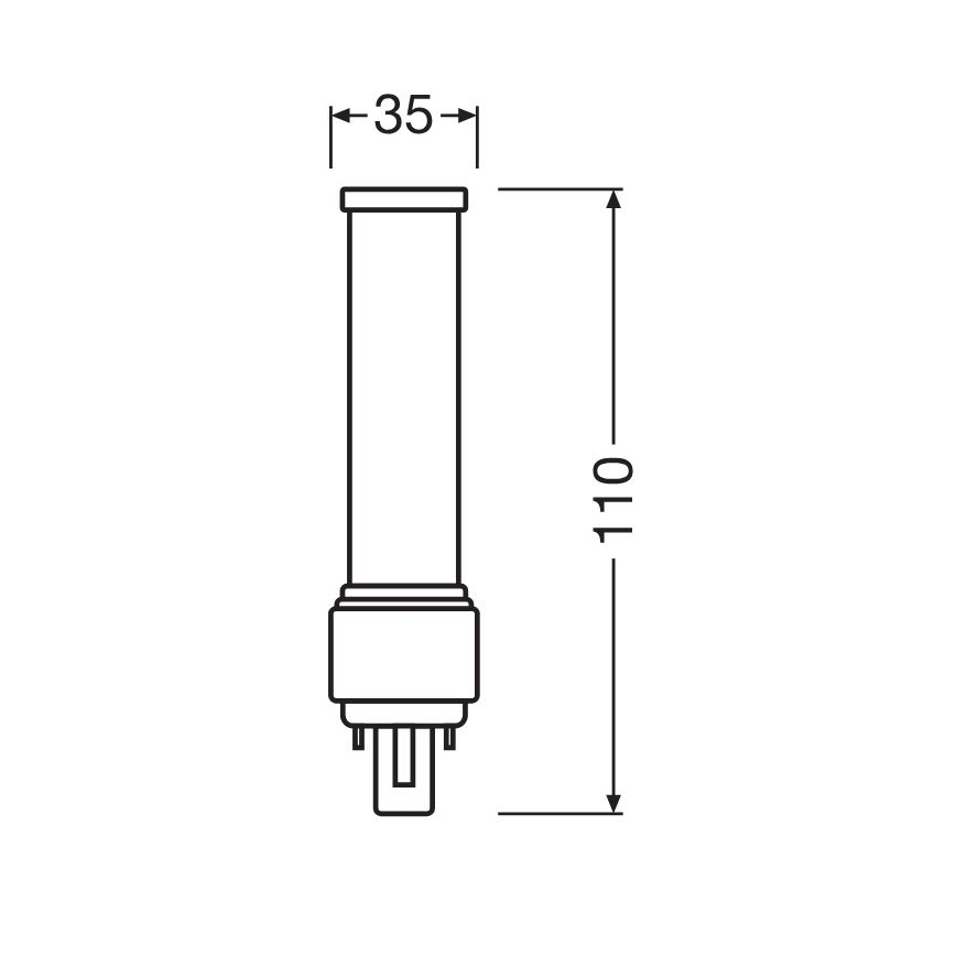 Lampadina LED G24d-1/5W/230V 3000K - Osram
