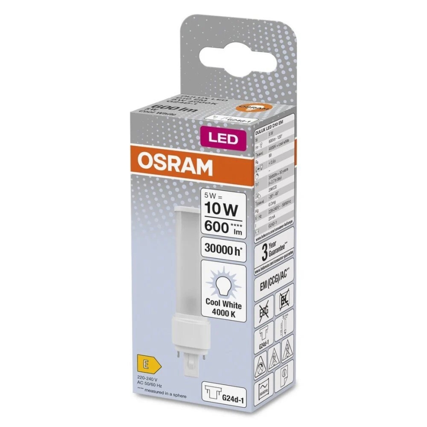 Lampadina LED G24d-1/5W/230V 4000K - Osram