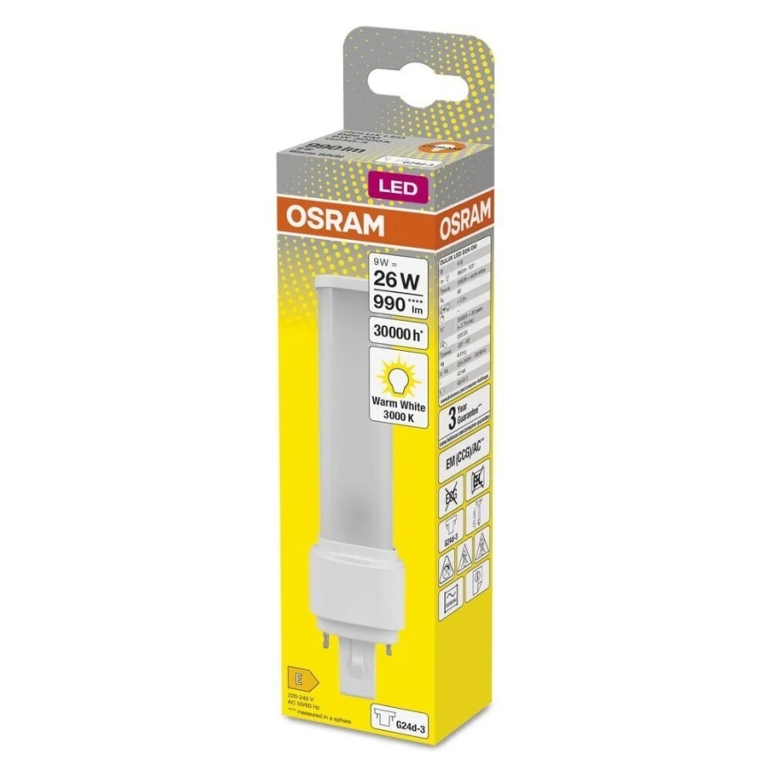 Lampadina LED G24d-3/9W/230V 3000K - Osram