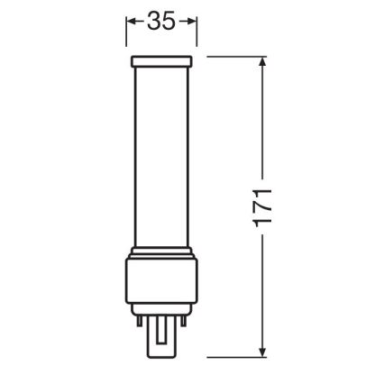 Lampadina LED G24d-3/9W/230V 3000K - Osram