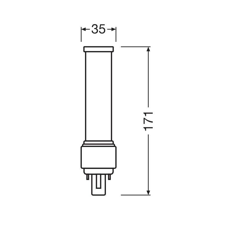 Lampadina LED G24d-3/9W/230V 3000K - Osram