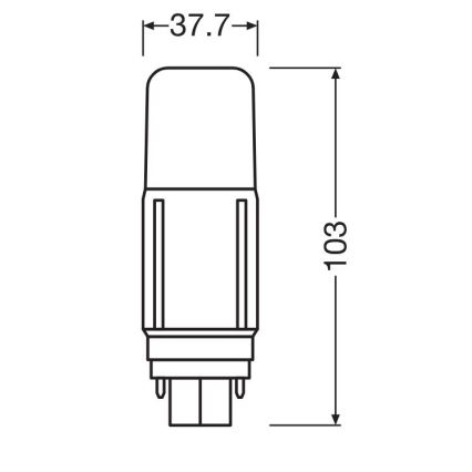 Lampadina LED G24d/5,5W/230V 3000K - Osram