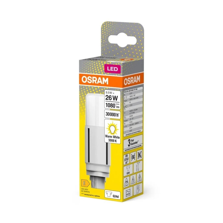 Lampadina LED G24d/9,5W/230V 3000K - Osram