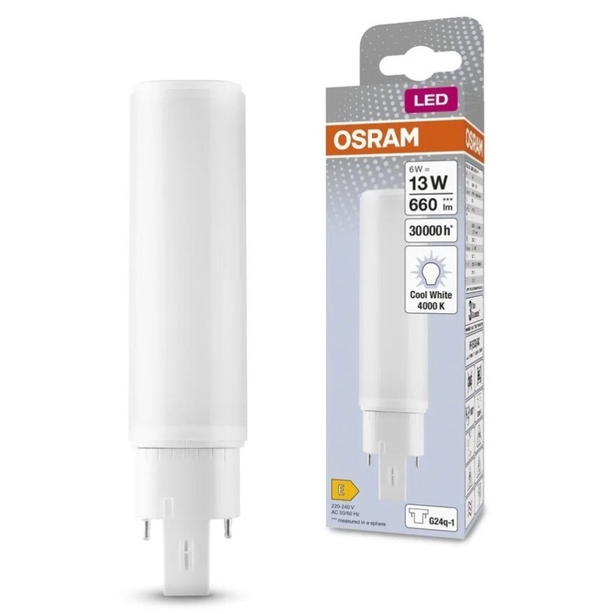 Lampadina LED G24q-1/6W/230V 4000K - Osram